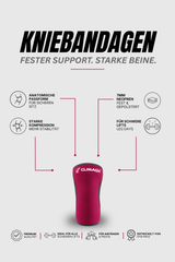 Kniebandage 2er Set für Kraftsport