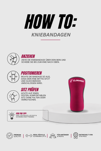 Kniebandage 2er Set für Kraftsport