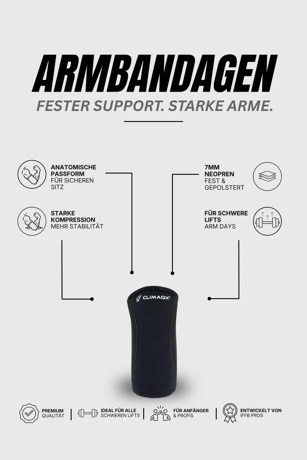 Ellenbogenbandage 2er Set Neopren