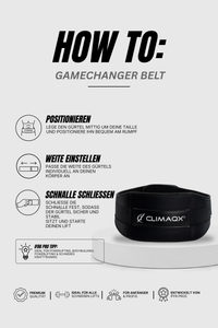 Gewichthebergürtel GameChanger Neopren XS - XL