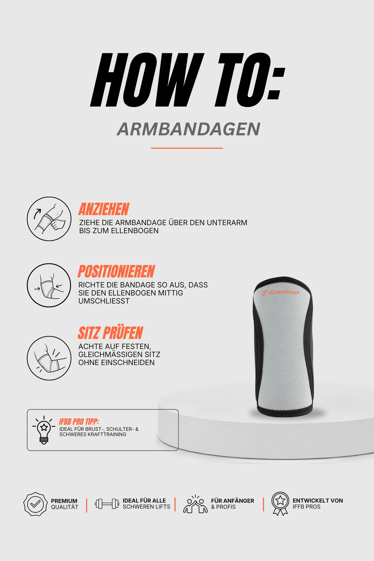 Bundle Protection Grau – Gürtel, Knie & Arm