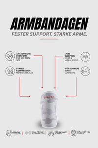 Bundle Protection White-Camouflage – Gürtel, Knie & Arm