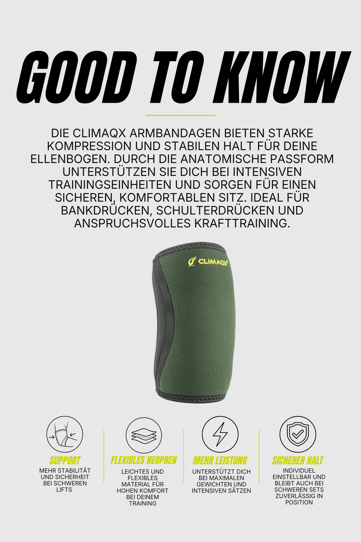 Bundle Essential Schwarz/Khaki – Grips, Knie & Arm