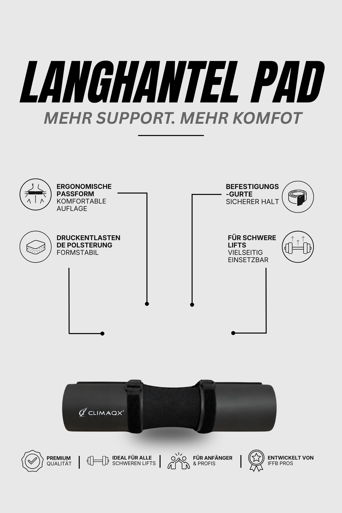Nackenpolster Langhantel
