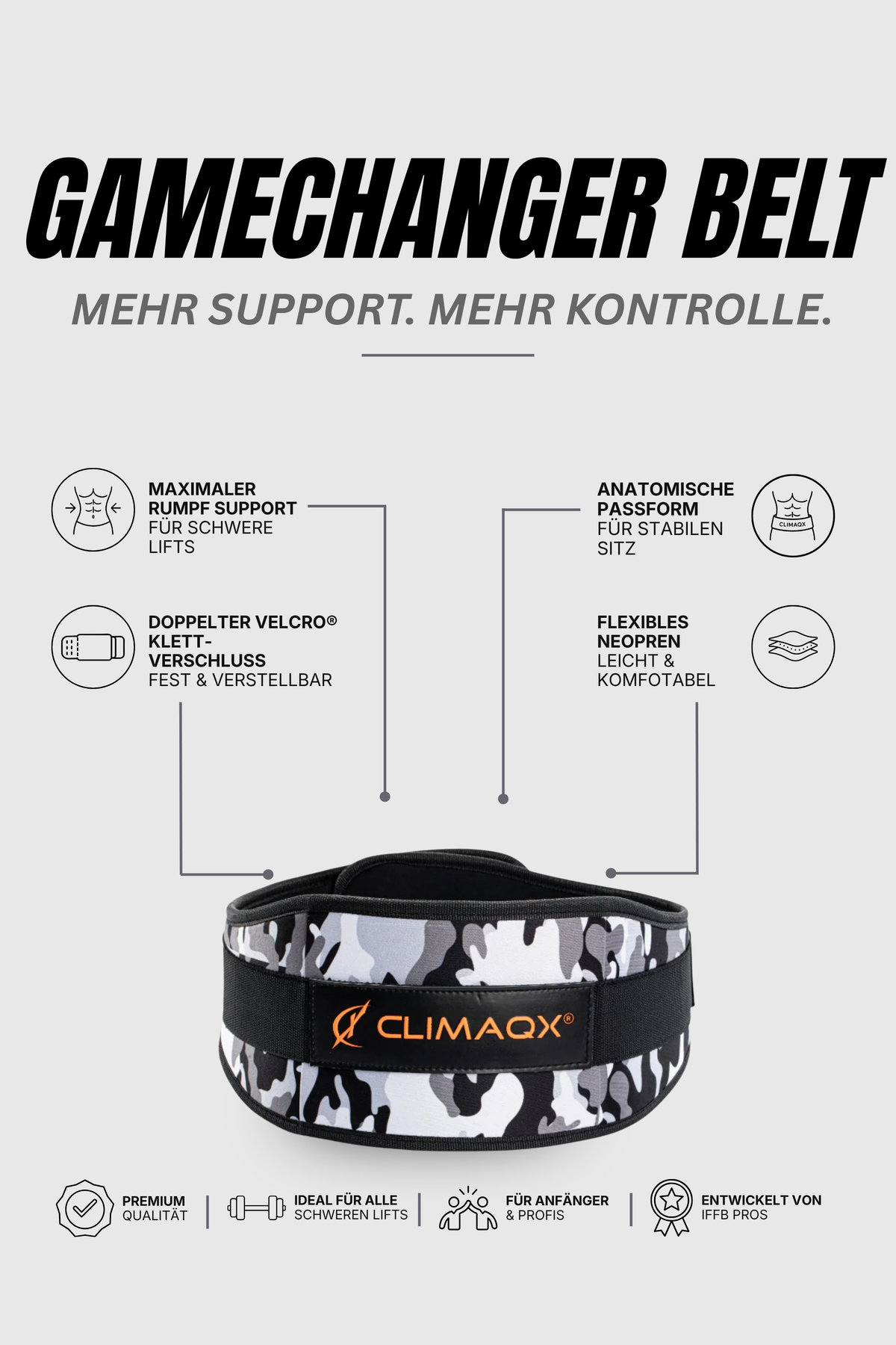 Gewichthebergürtel GameChanger Neopren XS - XL