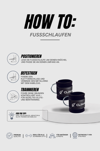 Climaqx Booty Builder Fitness Fußschlaufen