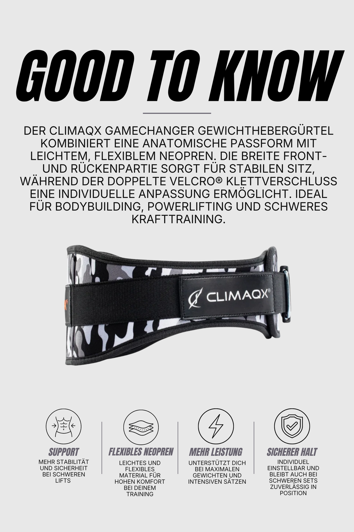Gewichthebergürtel GameChanger Neopren XS - XL