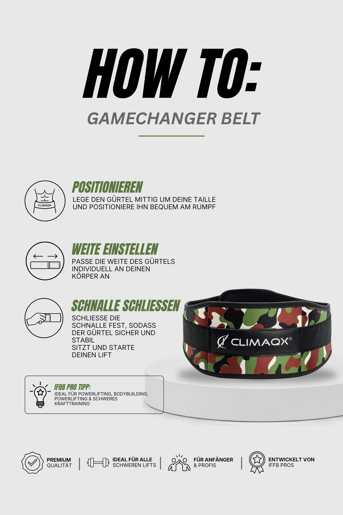 Gewichthebergürtel GameChanger Neopren XS - XL
