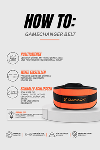 Gewichthebergürtel GameChanger Neopren XS - XL