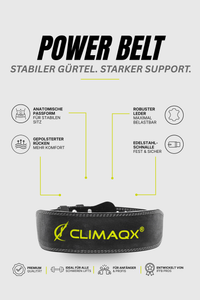 Gewichthebergürtel Power Belt Leder S - XL