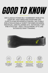 Gewichthebergürtel Power Belt Leder S - XL