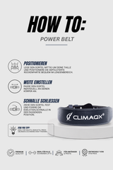 Gewichthebergürtel Power Belt Leder S - XL