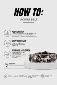 Gewichthebergürtel Power Belt Leder S - XL