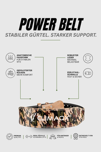 Gewichthebergürtel Power Belt Leder S - XL