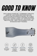 Gewichthebergürtel Power Belt Leder S - XL