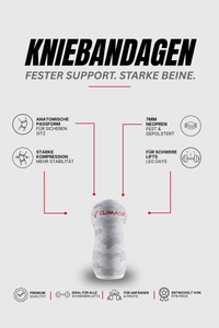 Kniebandage 2er Set für Kraftsport