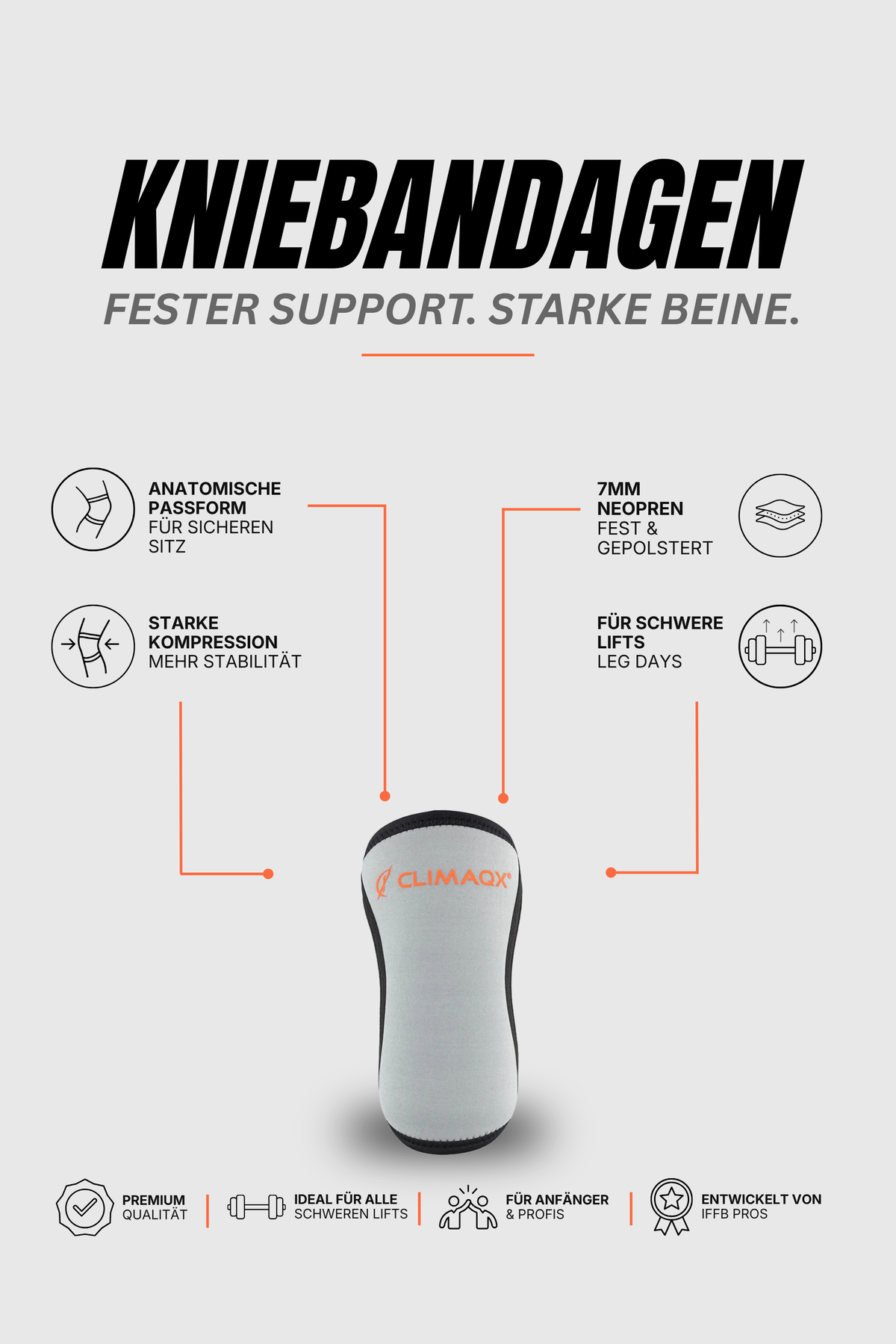 Bundle Essential Grau – Grips, Knie & Arm