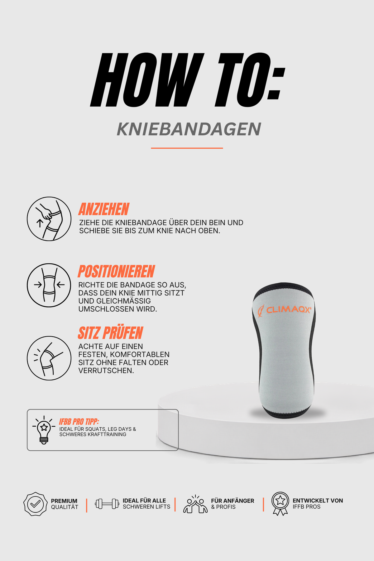 Bundle Essential Grau – Grips, Knie & Arm