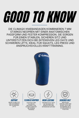 Kniebandage 2er Set für Kraftsport