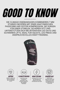 Kniebandage 2er Set für Kraftsport
